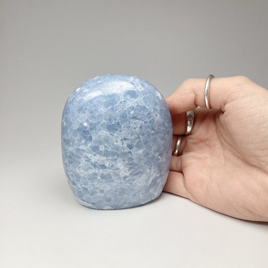 Blue Calcite Stand Up Freeform