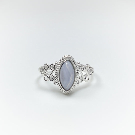 Blue Lace Agate Ring