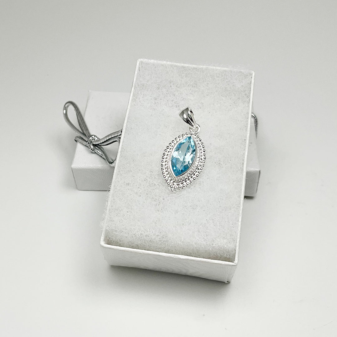 Blue Topaz Pendant