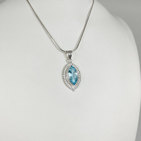 Blue Topaz Pendant