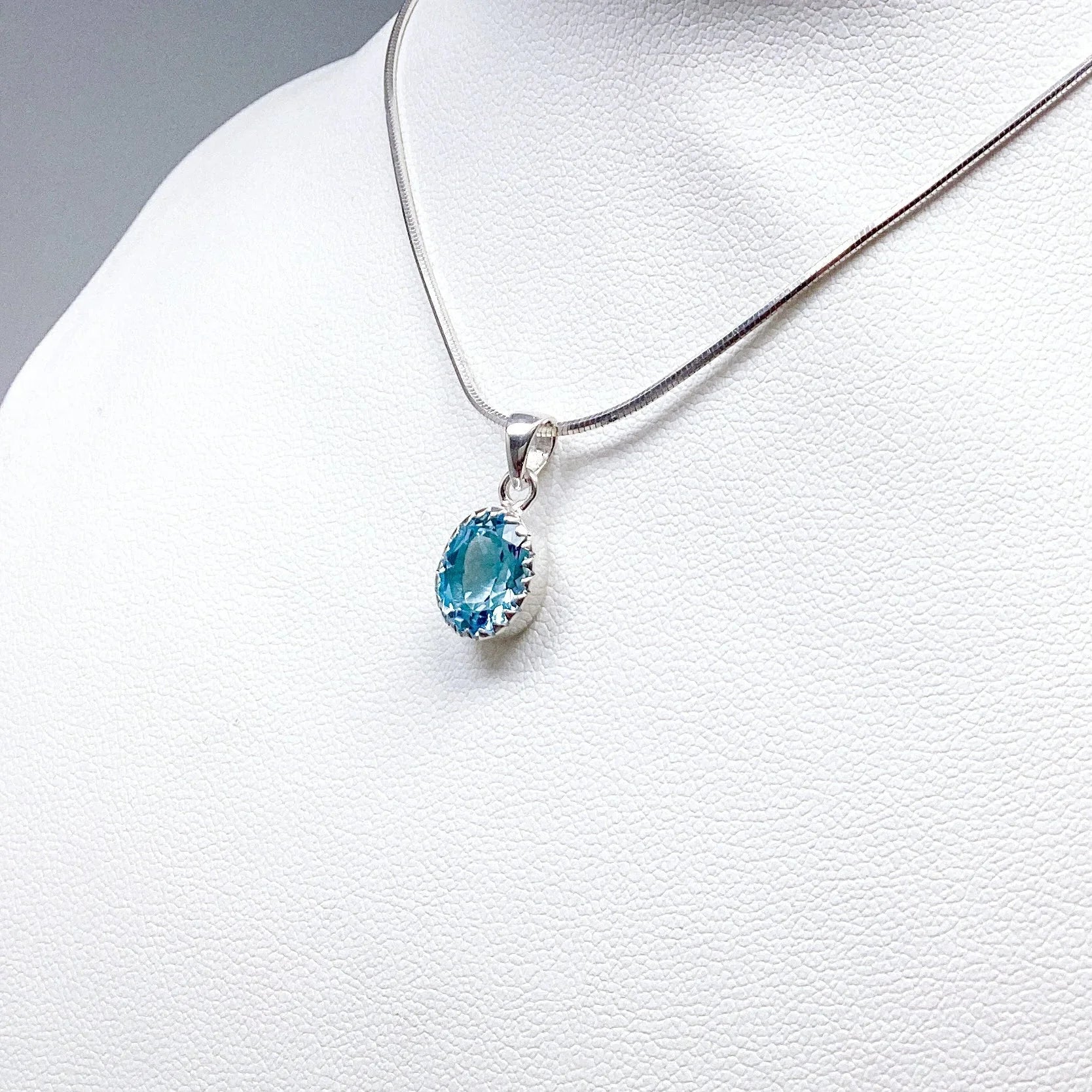 Blue Topaz Pendant