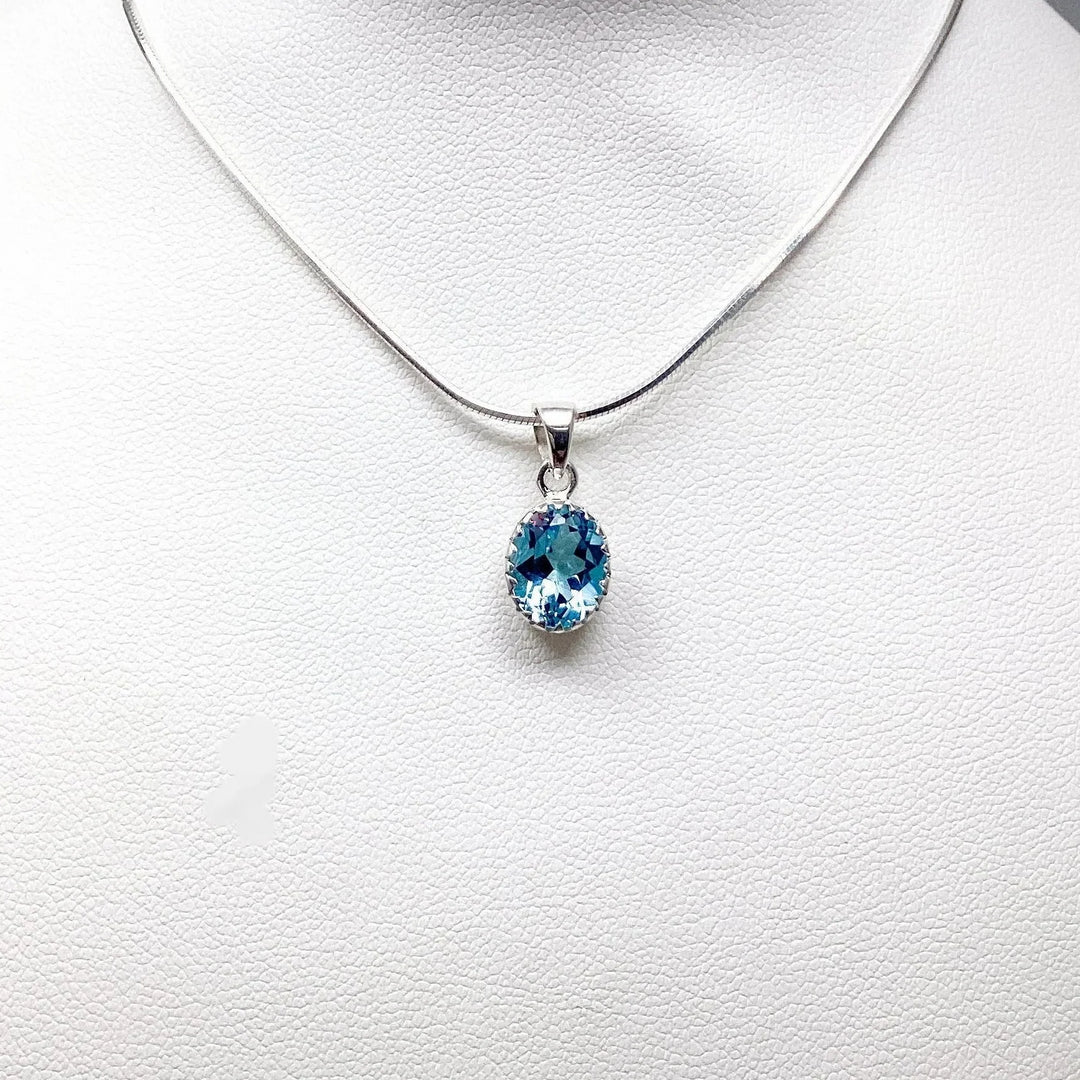 Blue Topaz Pendant