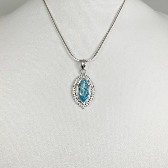 Blue Topaz Pendant