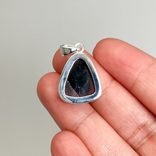 Blue and Pink Mixed Tourmaline Pendant