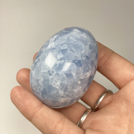 Blue Calcite Egg