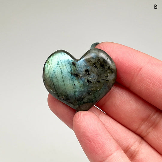 Labradorite Heart