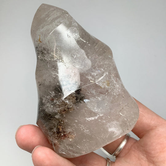 Carved Lodalite Quartz Flame