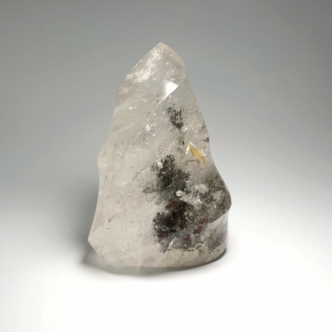 Carved Lodalite Quartz Flame