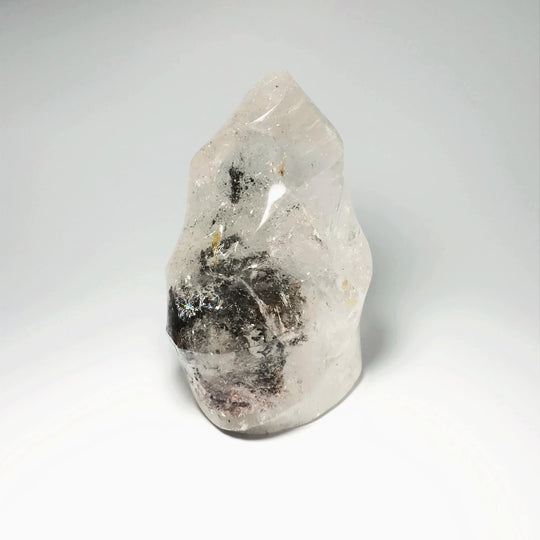 Carved Lodalite Quartz Flame