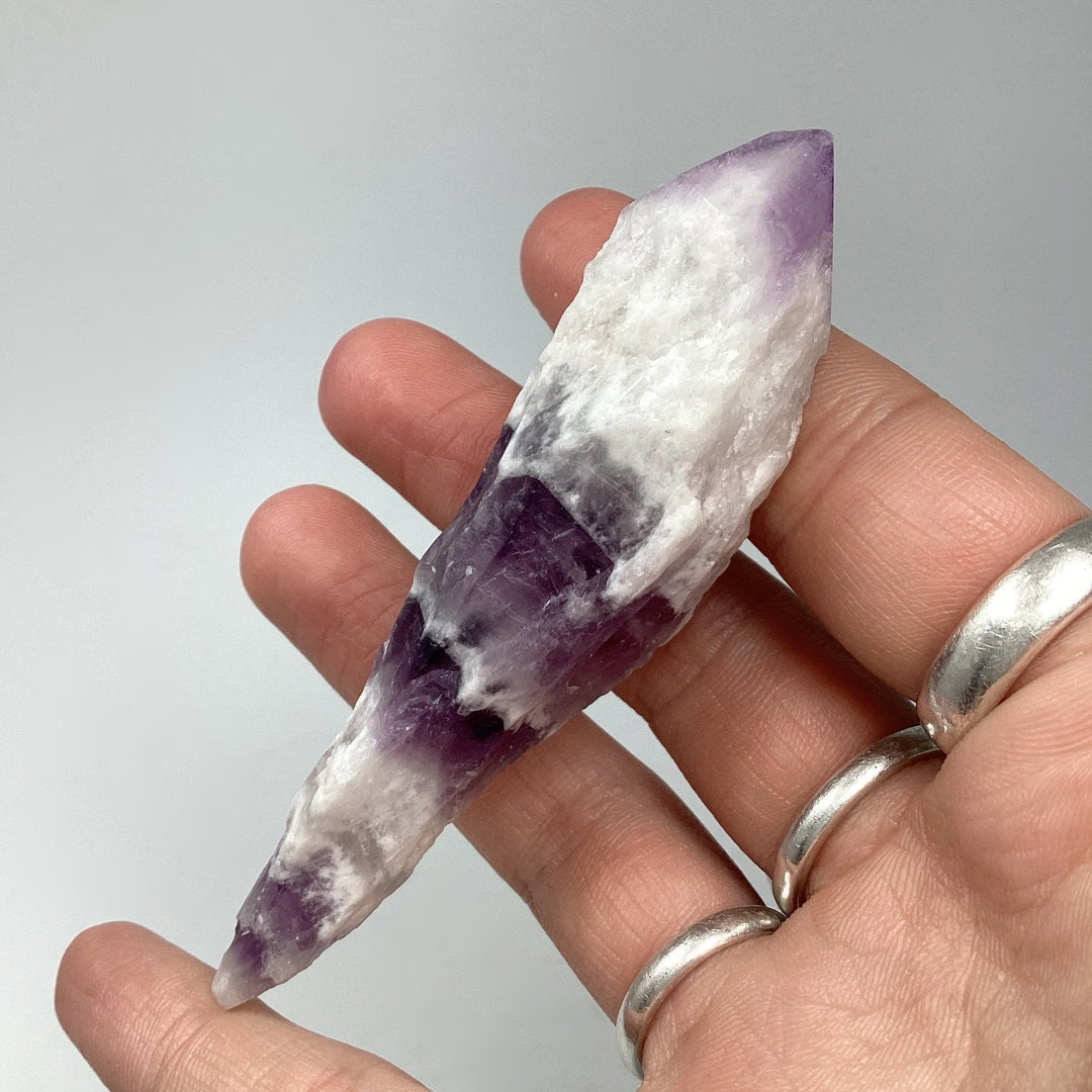 Chevron Amethyst Scepter