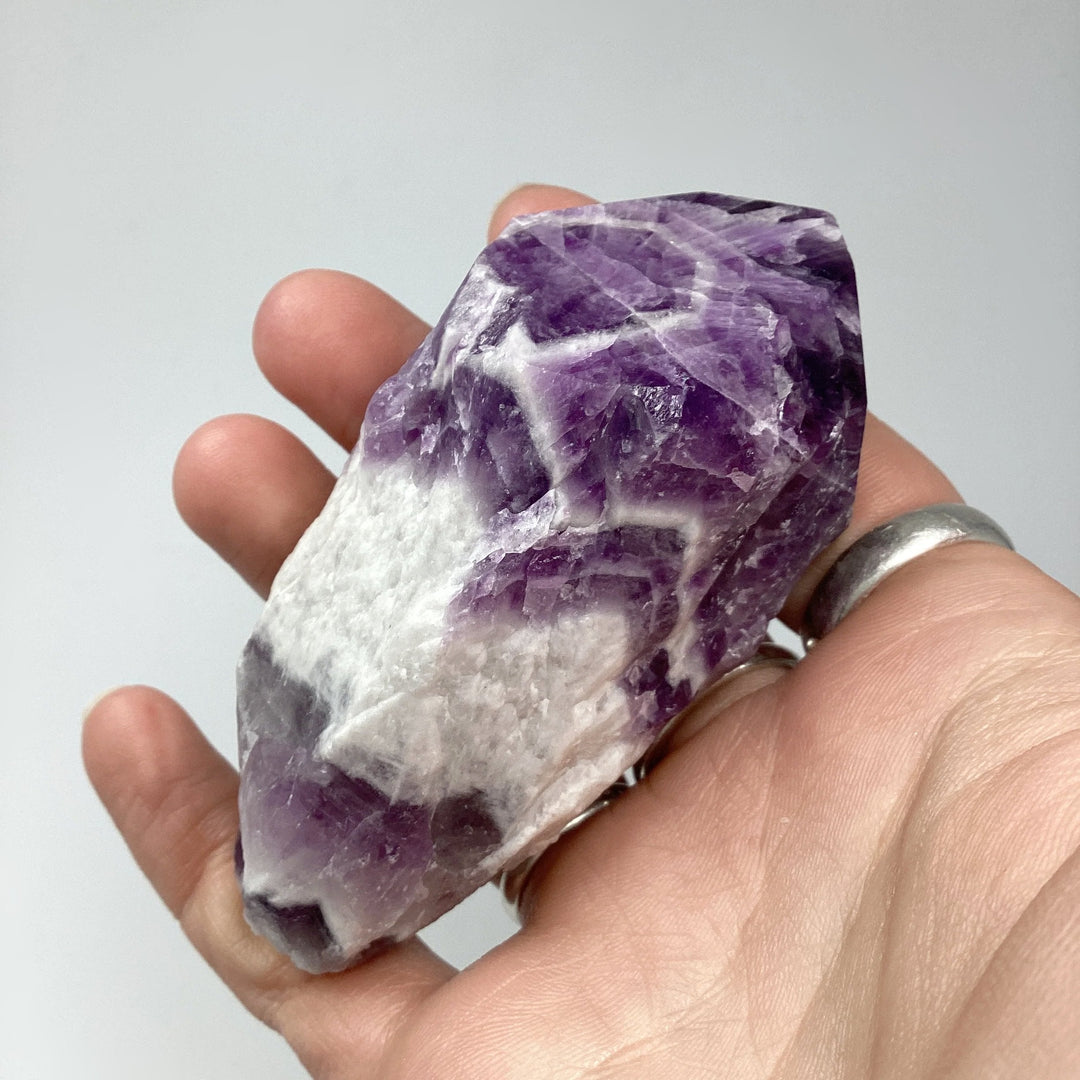 Chevron Amethyst Scepter