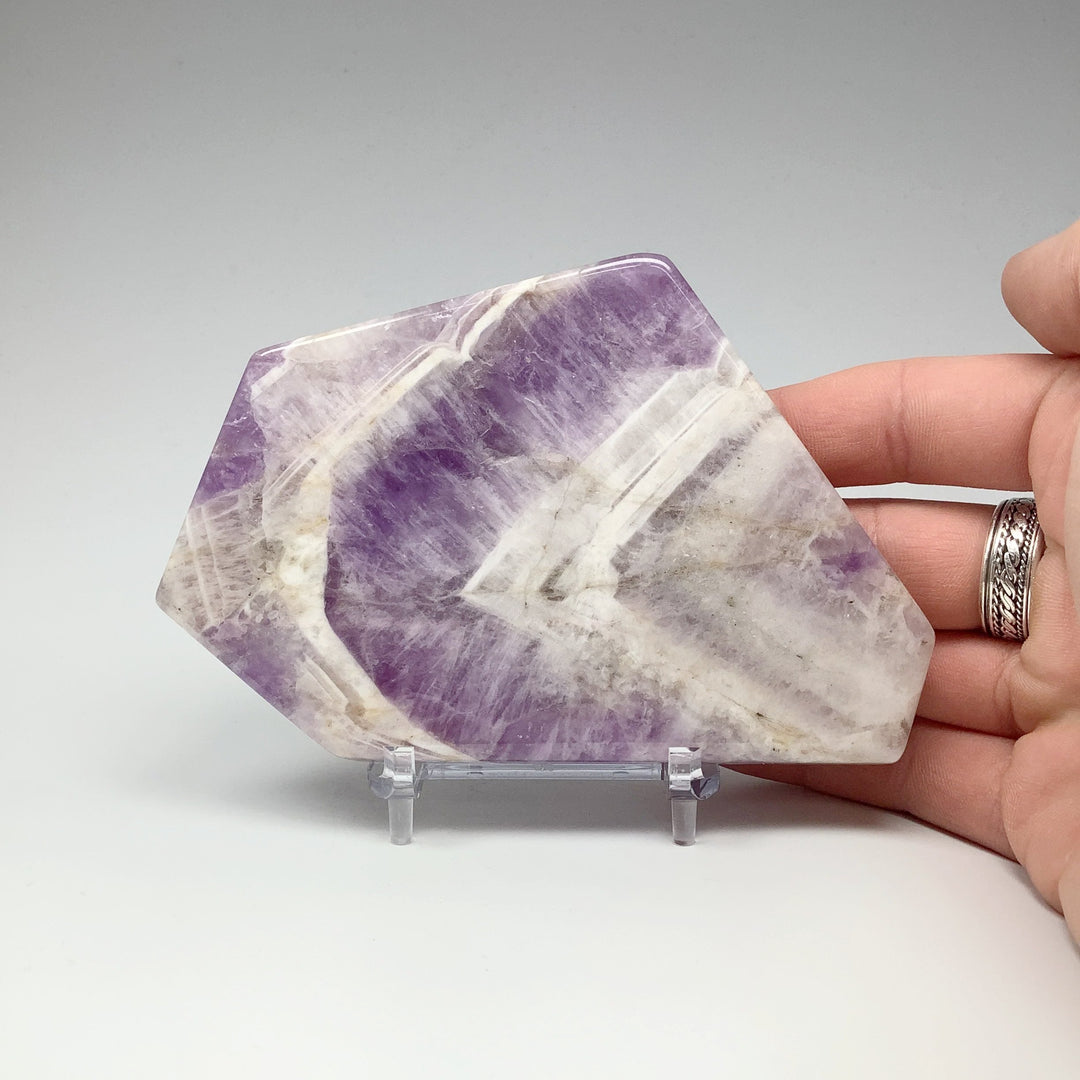 Chevron Amethyst Slice