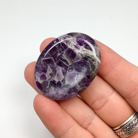 Worry Stone - Chevron Amethyst