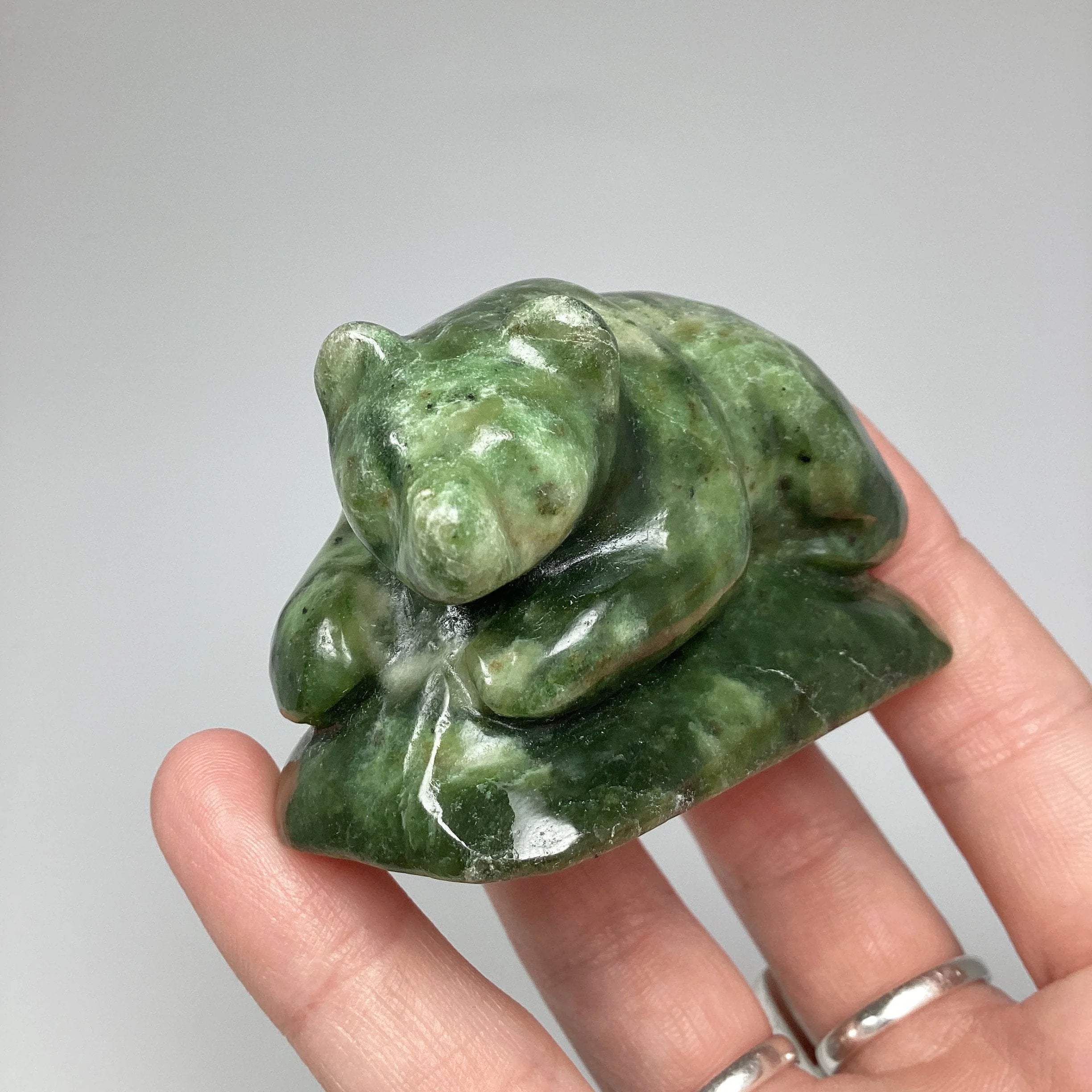 BC Jade Bear Carving