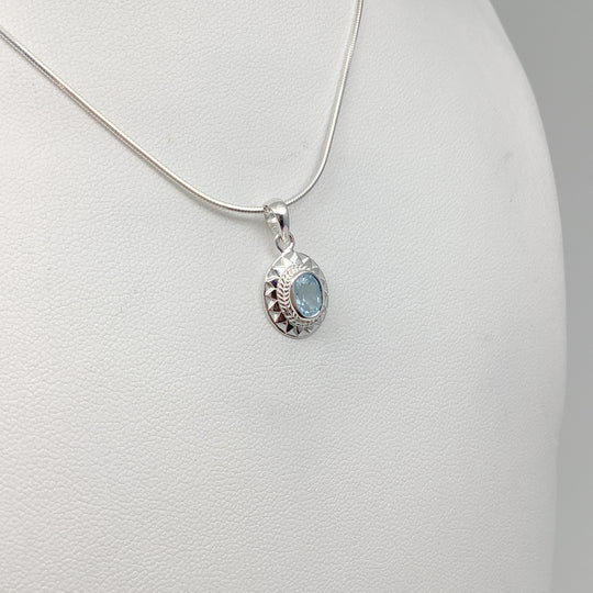 Blue Topaz Pendant