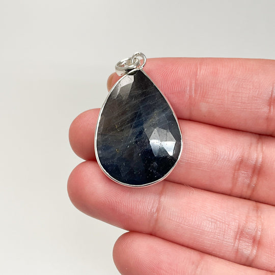 Dark Blue Sapphire Pendant