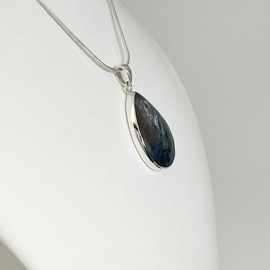 Dark Blue Sapphire Pendant