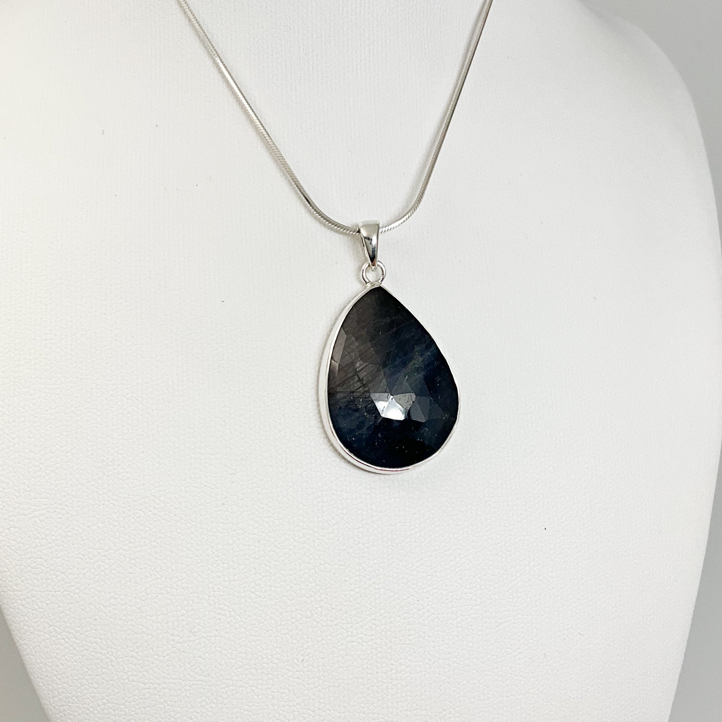 Dark Blue Sapphire Pendant