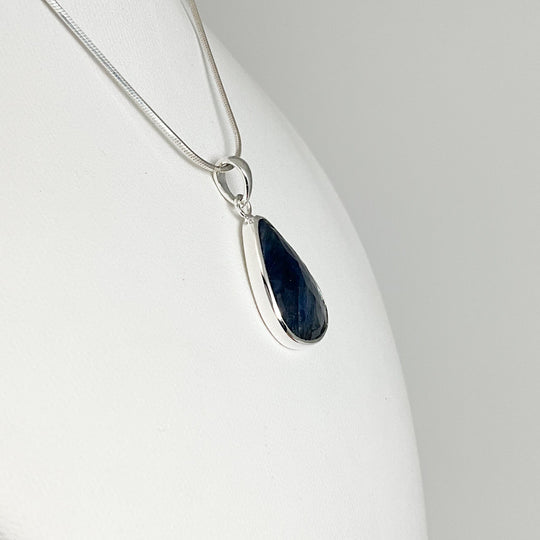 Dark Blue Sapphire Pendant