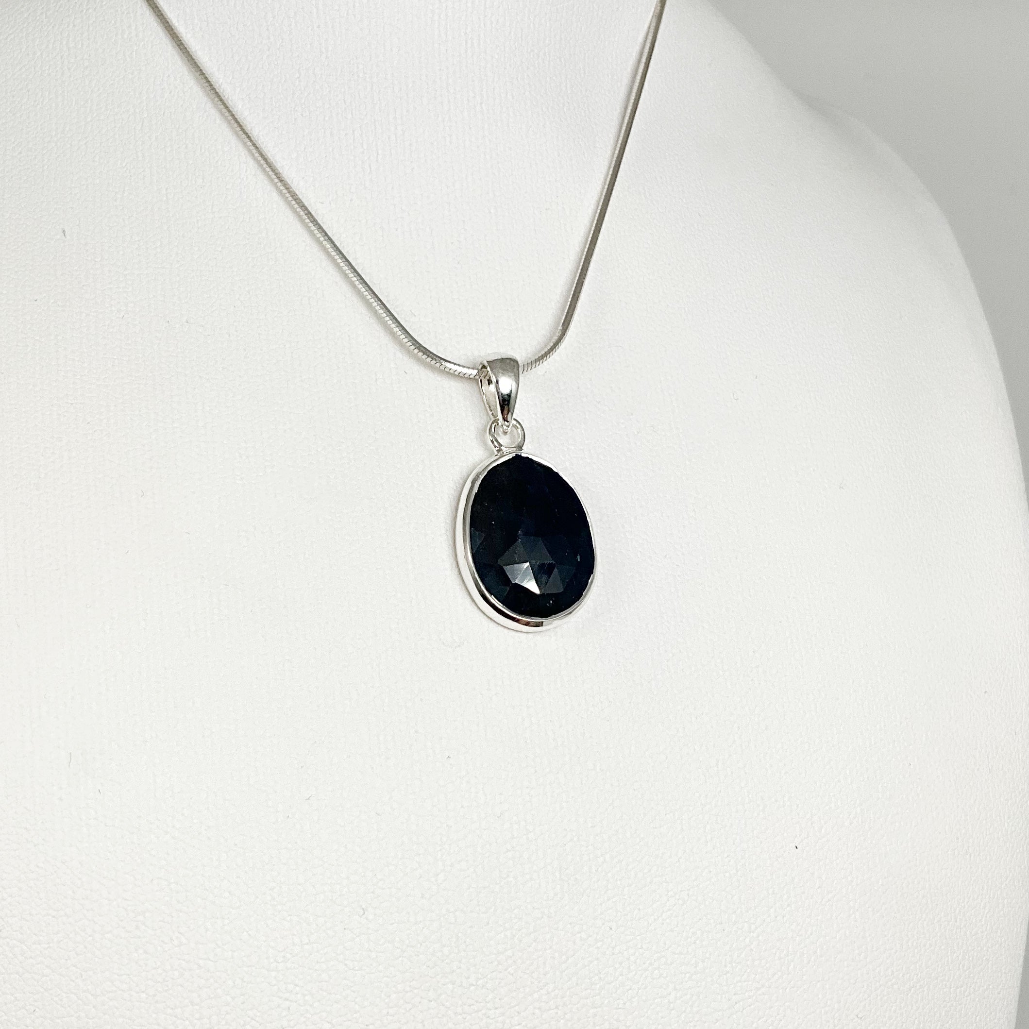 Dark Blue Sapphire Pendant