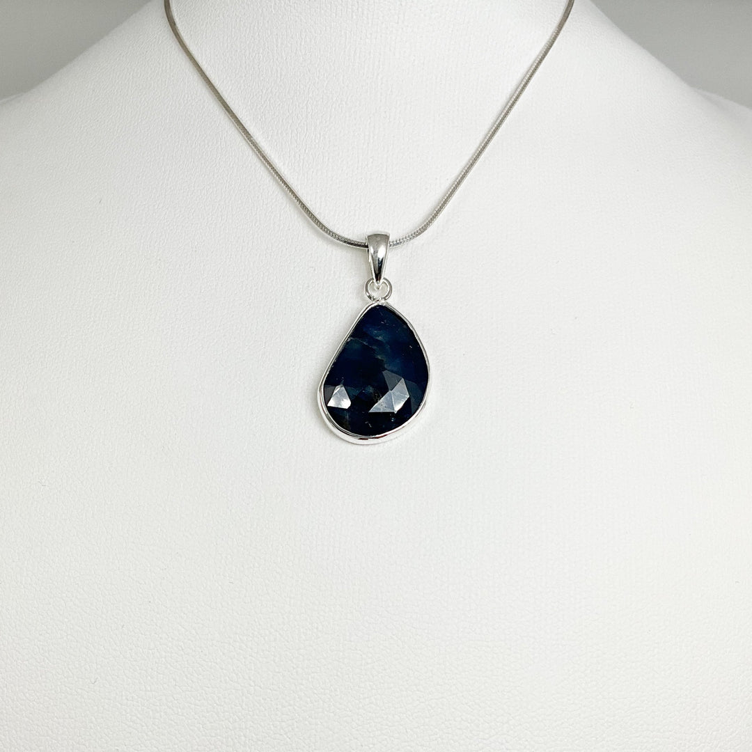 Dark Blue Sapphire Pendant