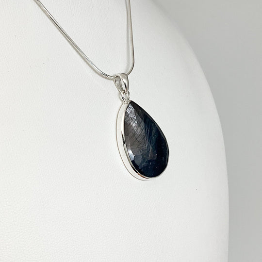 Dark Blue Sapphire Pendant