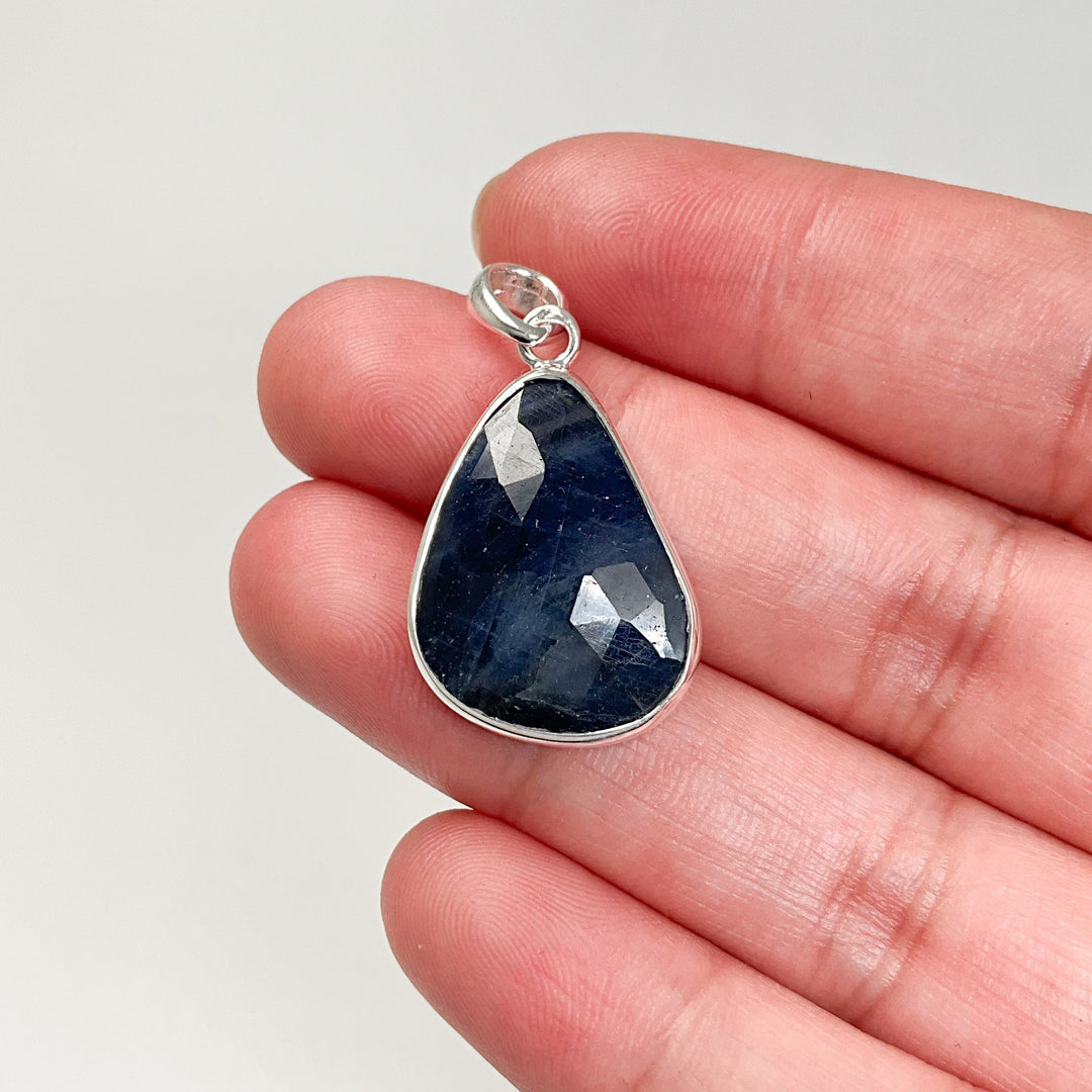 Dark Blue Sapphire Pendant