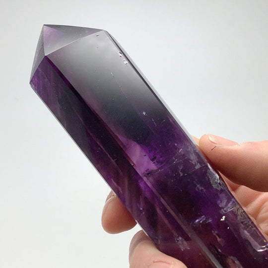 Double Terminated Amethyst Point on Stand