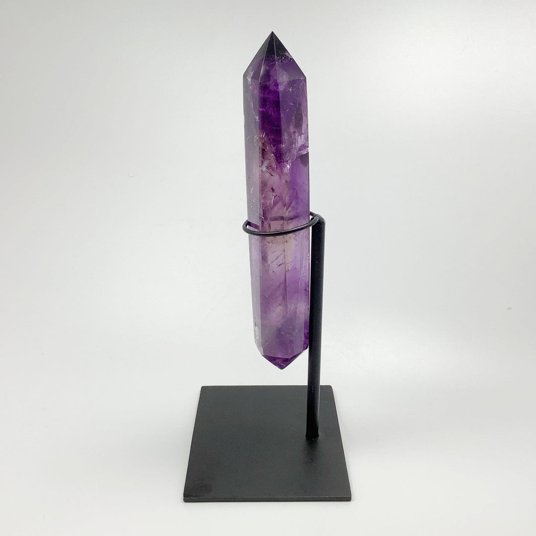 Double Terminated Amethyst Point on Stand