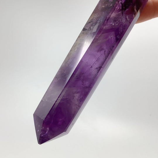 Double Terminated Amethyst Point on Stand