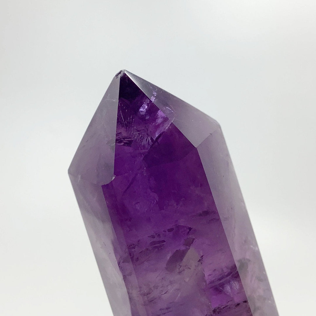 Double Terminated Amethyst Point on Stand