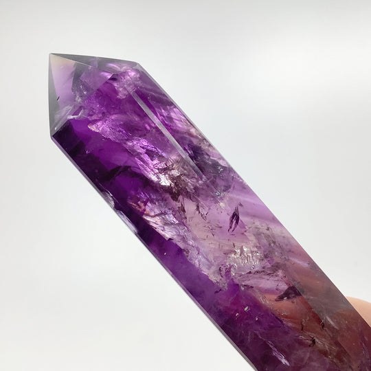 Double Terminated Amethyst Point on Stand