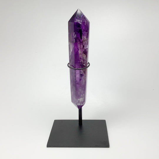 Double Terminated Amethyst Point on Stand