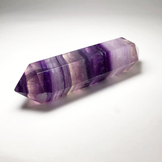 Double Terminated Fluorite Point