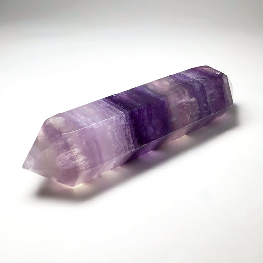 Double Terminated Fluorite Point