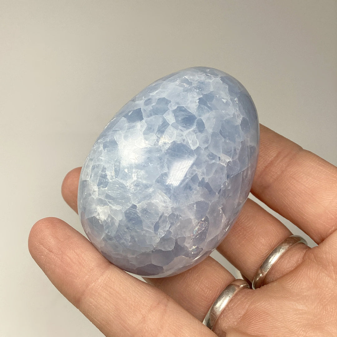 Blue Calcite Egg