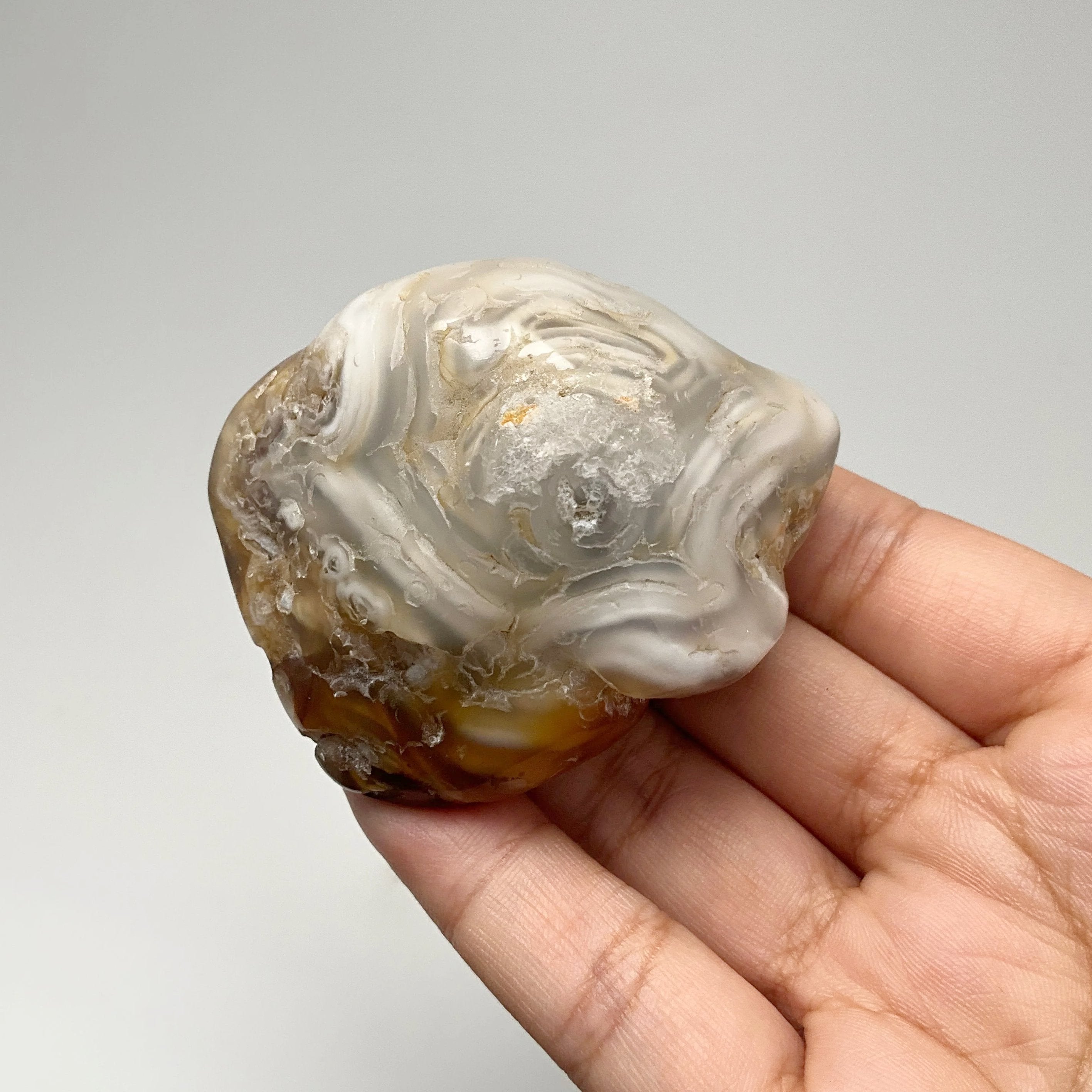 Enhydro Agate Geode hotsell Crystal (Moving Water Bubble) • Druzy and Banding