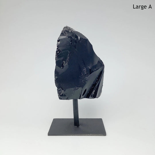 Rough Obsidian on Stand