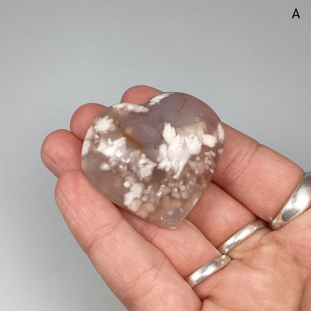 Flower Agate Heart