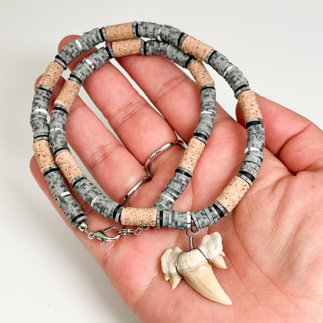 Fossilized Shark Tooth Necklace