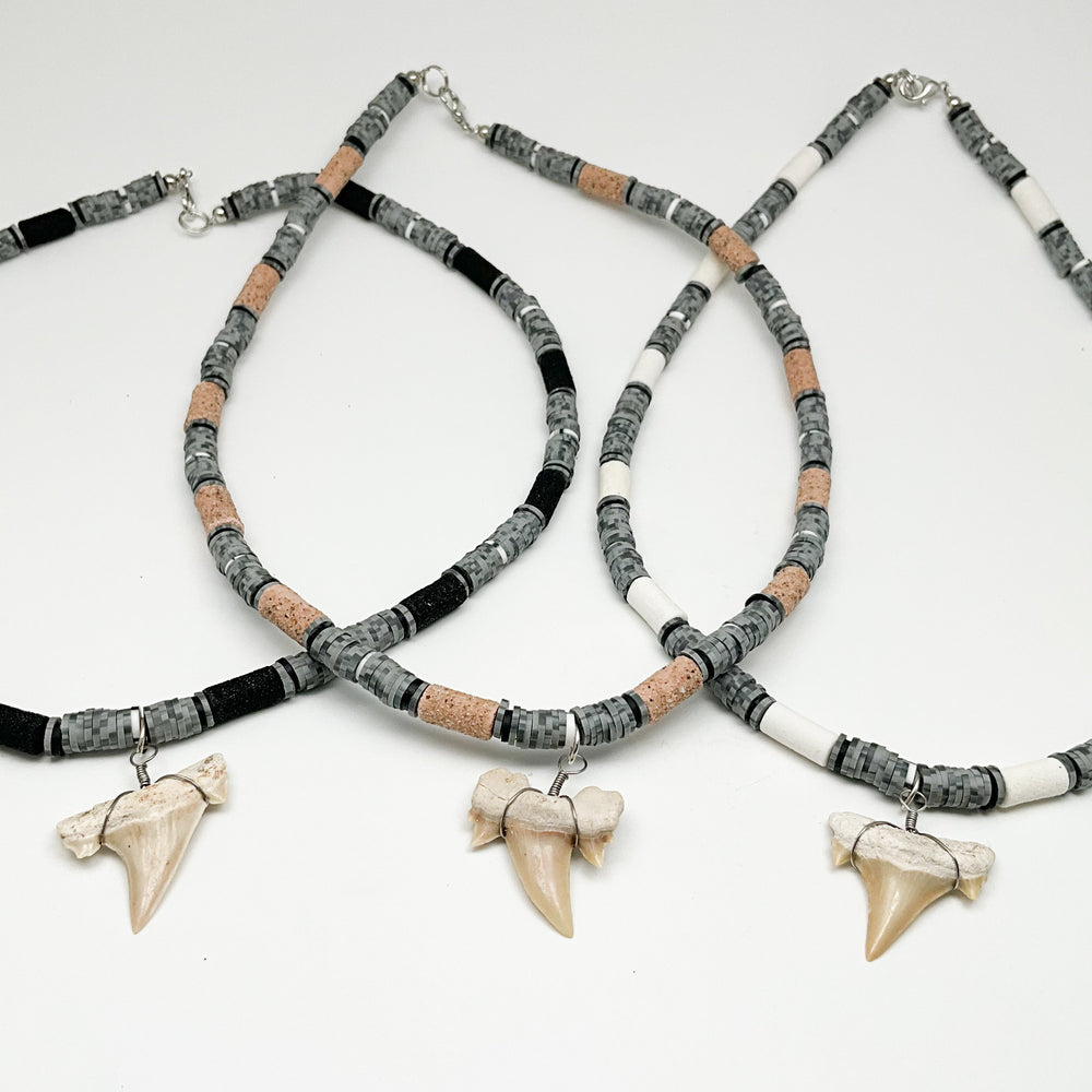 Fossilized Shark Tooth Necklace