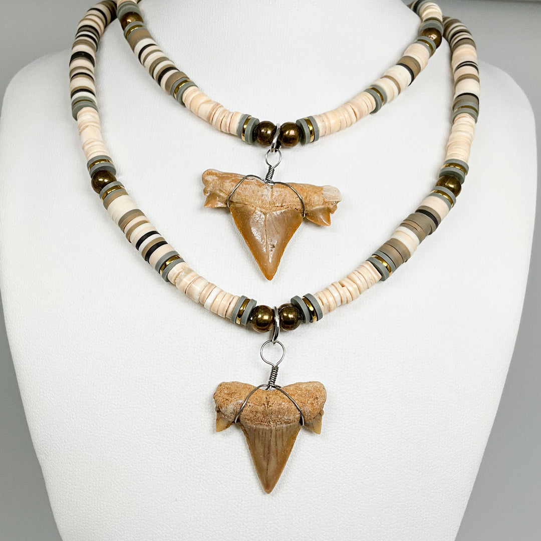 Fossilized Shark Tooth Necklace