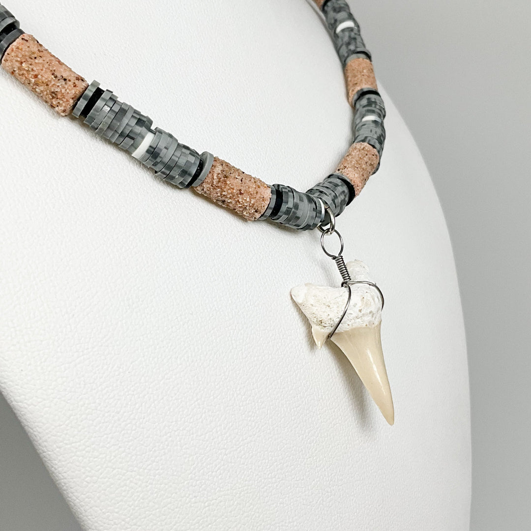 Fossilized Shark Tooth Necklace