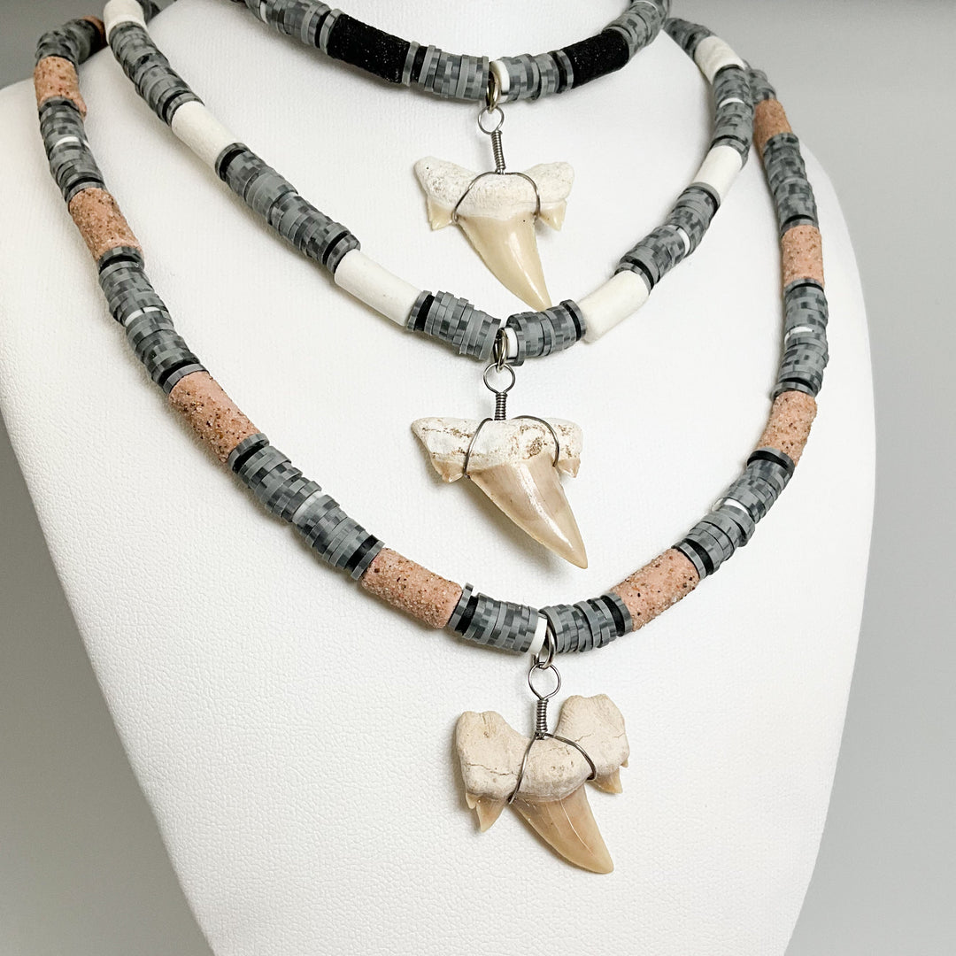 Fossilized Shark Tooth Necklace