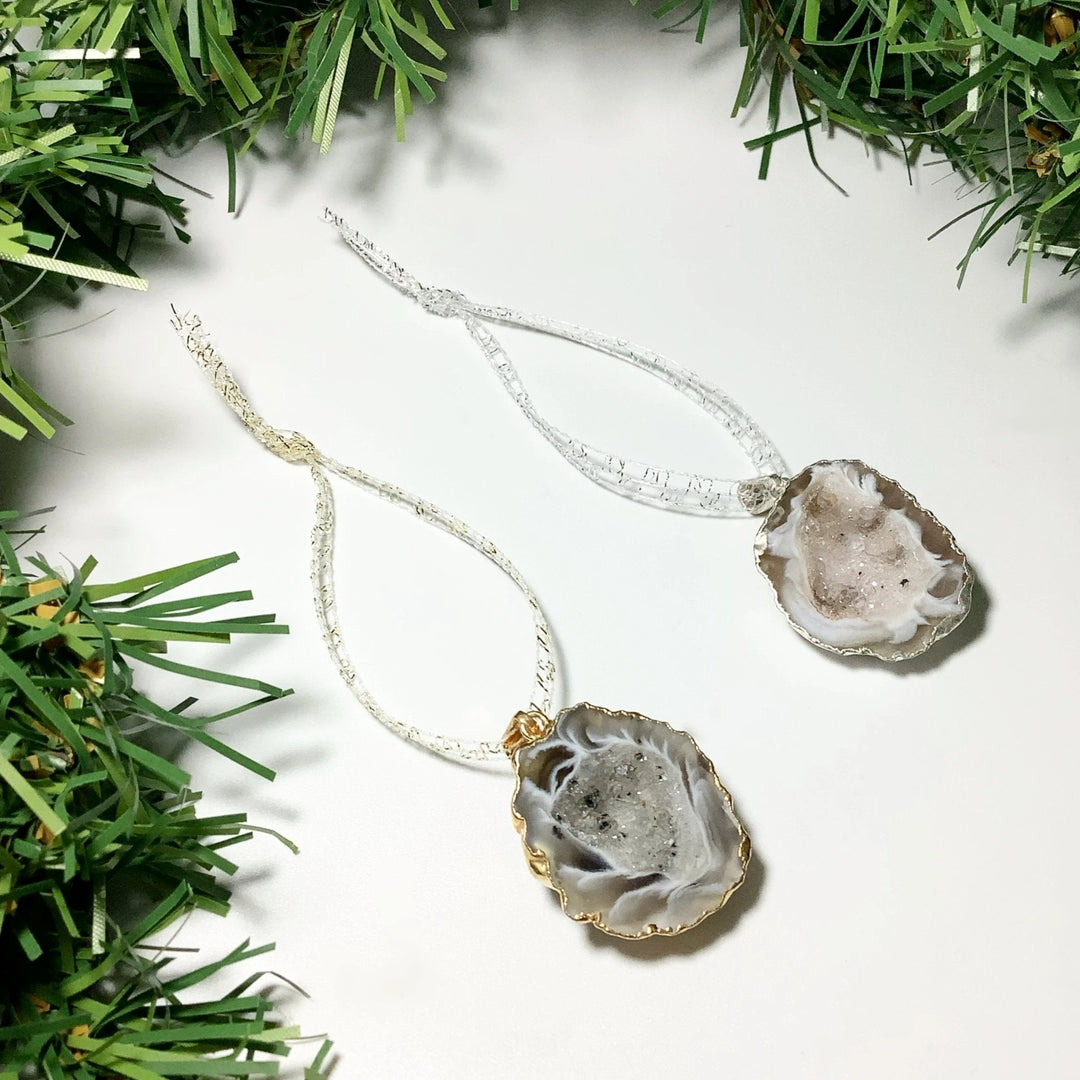 Geode Christmas Ornament