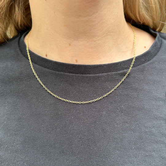 Gold Plated Chain - Oval Link Style