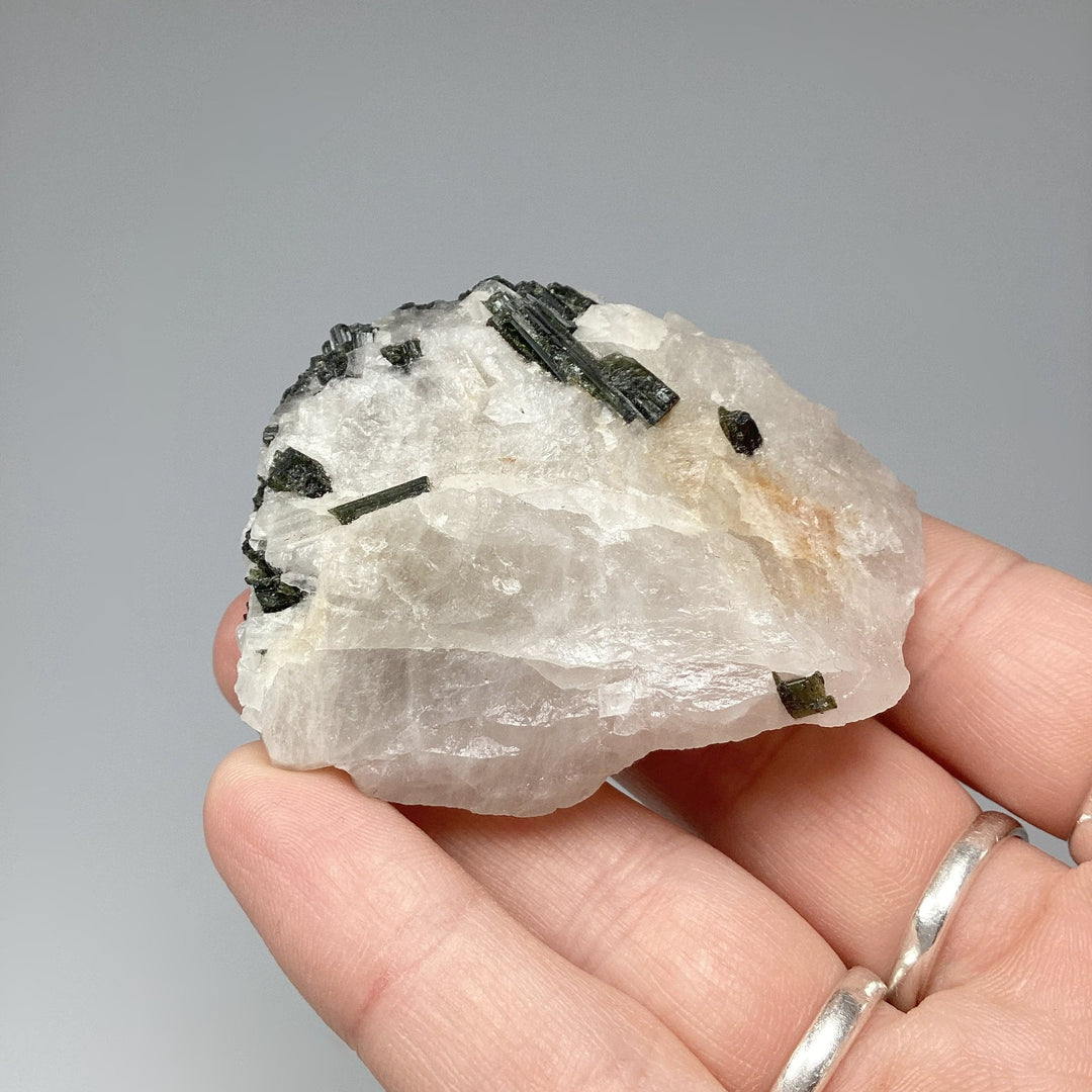 Green Tourmaline in Matrix