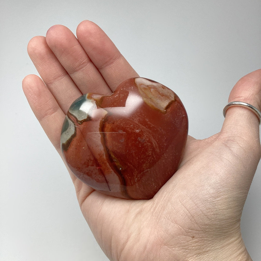 Polychrome Jasper Heart