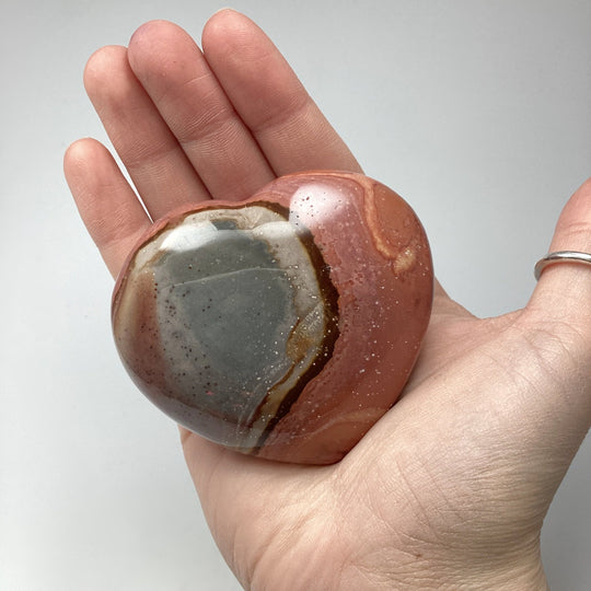 Polychrome Jasper Heart