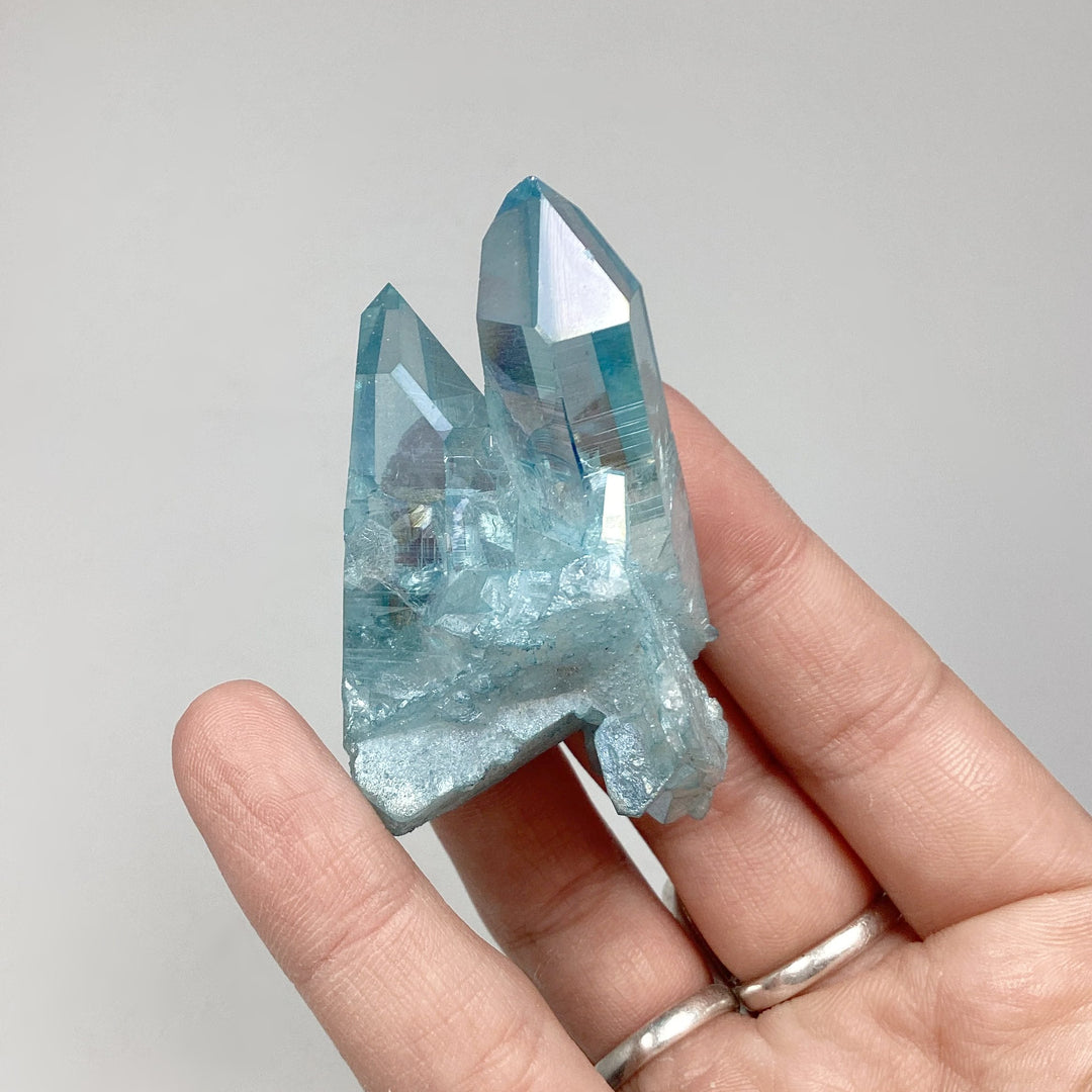 Aqua Aura Quartz Cluster